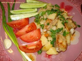 Тушеные свиные ребрышки с картошкой - рецепт приготовления с пошаговой инструкцией и фотографиями