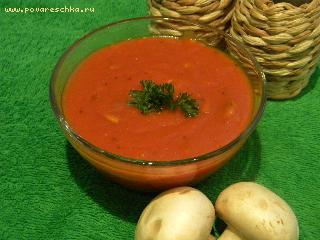 Соус томатный пряный с грибами - рецепт приготовления с пошаговой инструкцией и фотографиями