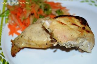 Курица, маринованная в кефире - рецепт приготовления с пошаговой инструкцией и фотографиями