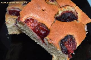 Сливовый пирог - рецепт приготовления с пошаговой инструкцией и фотографиями