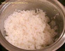 1) Рис отварить до готовности, как указано на упаковке